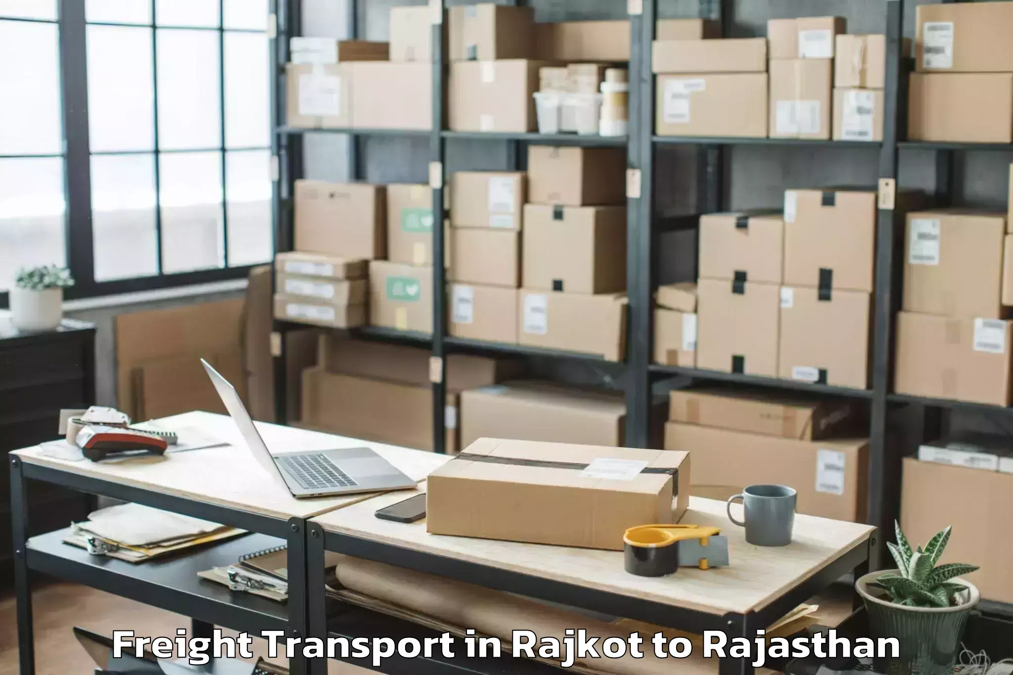 Affordable Rajkot to Sumerpur Freight Transport